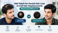 Hair Patch for Partial Hair Loss vs Full Hair Replacement: What's the Difference?