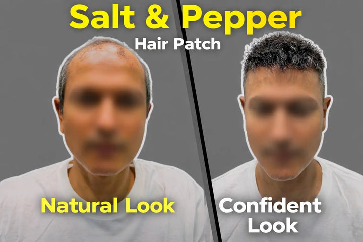 Salt & Pepper A Popular Type of Hair Patch The Timeless Choice for a Natural, Confident Look